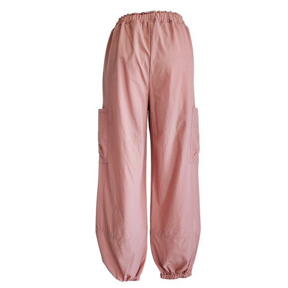 Y2K Parachute Pants Dusty Pink Lightweight Quick Dry Wide Leg Size M - Picture 4 of 16